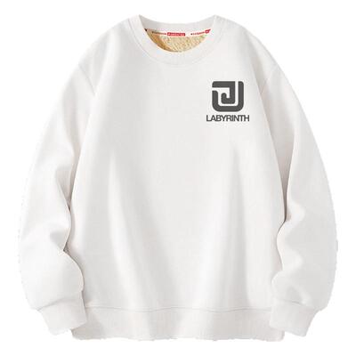 加绒卫衣男款青少年加厚保暖衣