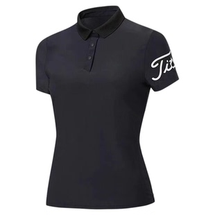 高尔夫短袖T恤女golf服装牛奶丝弹力速干面料修身版运动服饰翻领
