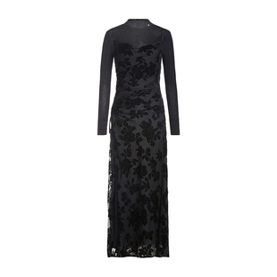 吊带连衣裙两件套 ochirly欧时力 丝绒烧花2024新款春装内搭法式