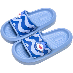 鲨鱼儿童拖鞋男童夏季室内家居踩屎感防滑洗澡外穿男孩凉拖鞋大童
