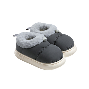 朴西暮云加绒儿童棉鞋女童2025秋冬季居家室内保暖防滑棉拖鞋包跟