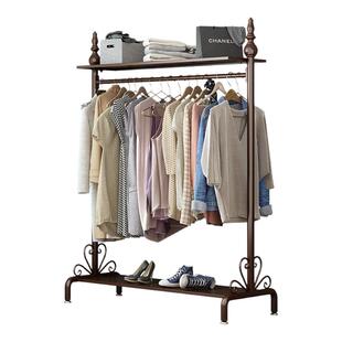 挂衣架落地卧室单杆式阳台凉衣架室内晾晒衣杆家用简易衣服帽架子