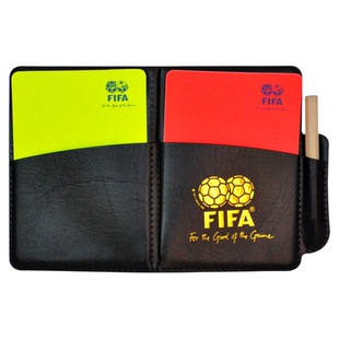 足球红黄牌裁判装备比赛器材专用带笔红牌黄牌挑边器道具记号本