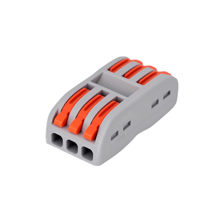 德力西快速接线端子快接头一进二出连接器三对接插拔式电线线接头