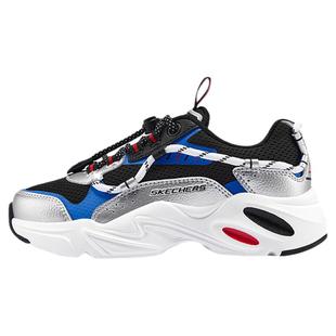 Skechers斯凯奇儿童陨星熊舒适老爹鞋男童抽绳时尚休闲运动鞋