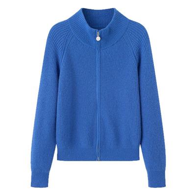 画风drawwind双拉链立领针织开衫