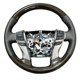 适用于新锐志桃木方向盘 10-15款锐志原厂改装桃木方向盘加工真皮