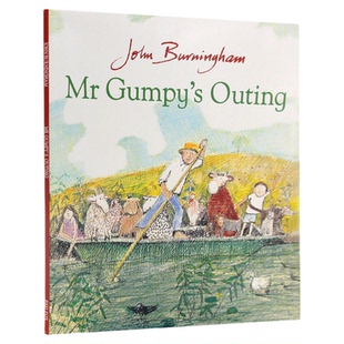 英文原版绘本 和甘伯伯去游河Mr Gumpy's Outing 波士顿环球报号角书奖美国图书协会优秀儿童图书奖廖彩杏书单名家John Burningham