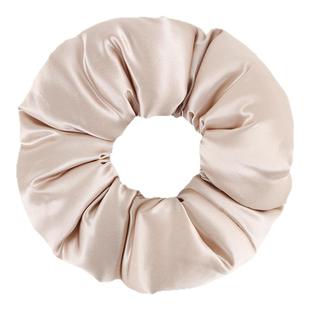 桑蚕丝真丝发圈女充棉枕头发带大肠睡觉头绳丝绸头花大号无痕发饰