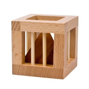 榫卯鲁班锁笼中取物老人防痴呆儿童益智解锁玩具酒桶锁华容道健脑