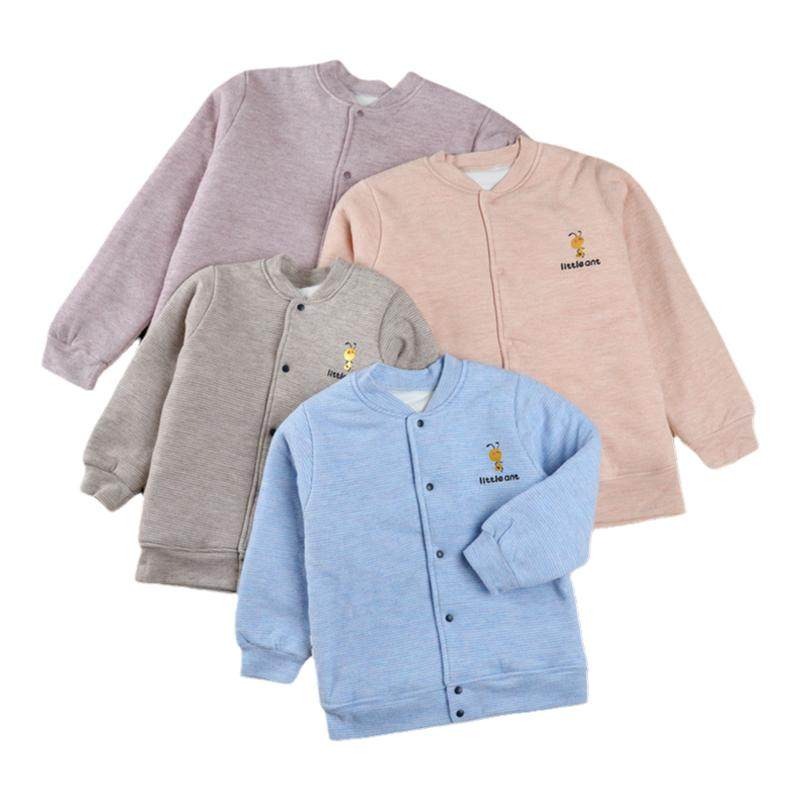 小蚂蚁三层羊绒蚕丝保暖儿童棉服