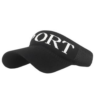 夏季帽子女空顶帽时尚防晒遮阳帽女士休闲户外运动跑步帽显脸小