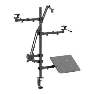 一站式麦克风笔记本双屏直播摄像云台 电脑显示器增高多机位手机支架