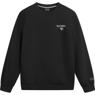 李宁加绒卫衣男士冬季官方新款男子上衣保暖加厚长袖男针织运动服