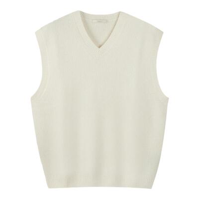 RESIMPLE简单点针织背心女宽松无袖上衣男百搭纯色毛衣秋冬1166