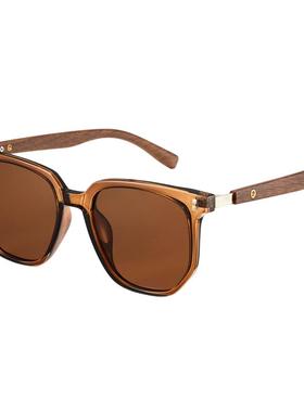 cyxus偏光太阳镜木纹镜腿