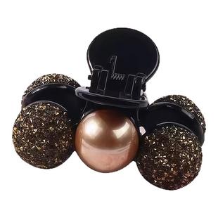 高级感小号珍珠抓夹新款半扎发发夹小巧精致女新款后脑勺夹子头饰