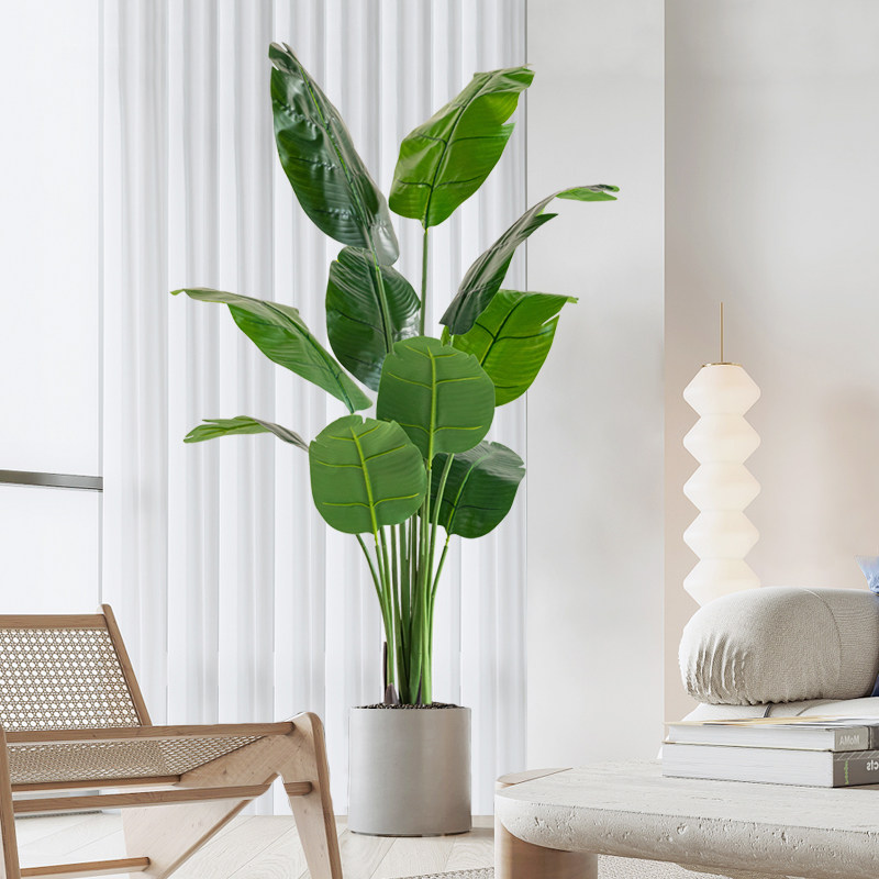 北欧风仿真植物假树仿生绿植盆栽摆件旅人蕉室内客厅落地装饰造景
