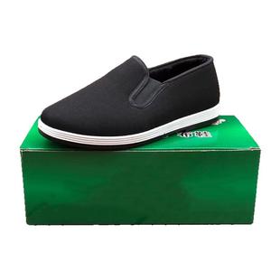 老北京布鞋制式一脚蹬千层底透气黑布鞋防滑耐磨休闲工作布鞋男女