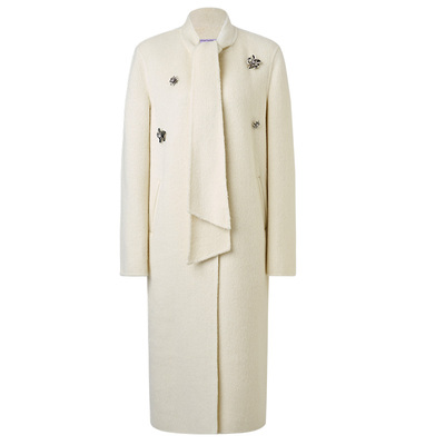 【商场同款】MAXRIENY羊毛大衣羊驼毛混纺H型长款双面呢外套25冬