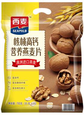 西麦核桃高钙营养燕麦片700g