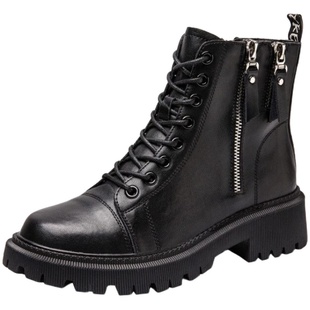 厚底马丁靴女网红爆款超火2026新款短靴靴子冬季冬天女靴真皮女款