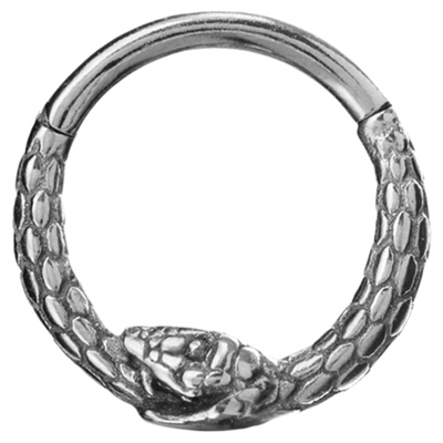 Ask & Embla Ouroboros衔尾蛇按扣穿孔耳环中性设计多样风格耳饰
