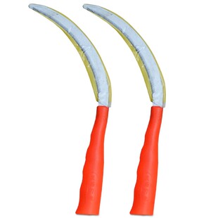 割草镰刀割韭菜除草神器不锈钢锄草弯月刀打草农用割水稻小禾镰刀