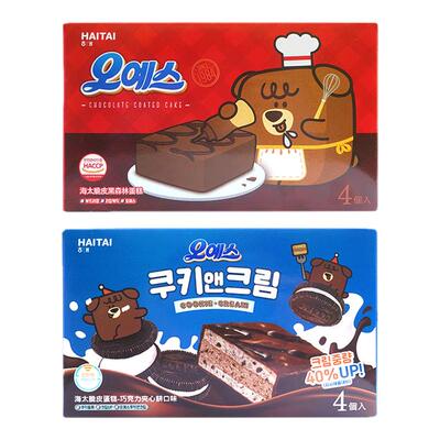 韩国进口海太脆皮巧克力夹心蛋糕