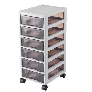 办公室写字台电脑桌下收纳柜工位收纳神器置物架塑料文件柜抽屉式