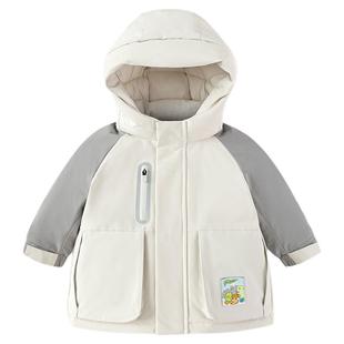 巴拉巴拉童装儿童羽绒服男女童外套2025新款冬装宝宝三防加厚上衣