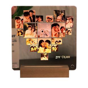 情人节情侣纪念意义生日礼物送男生女生朋友照片diy人像定制拼图