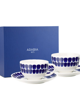 arabia24小时系列咖啡杯碟套组