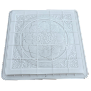 仿古地砖模具中式庭院室内外砖雕青砖模型四合院古建祥云唐莲磨具