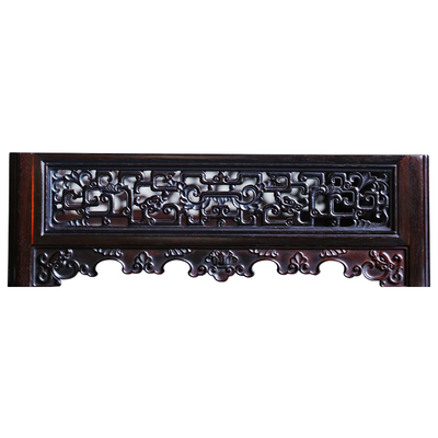 贡匠大红酸枝拐子龙纹文盘