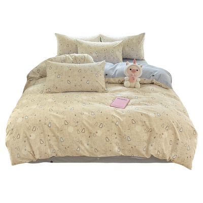 无印良品全棉卡通被套单件不褪色