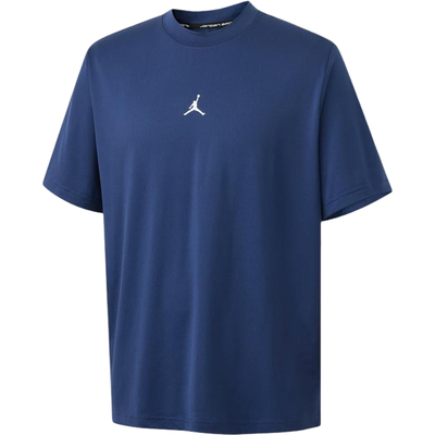 Nike/耐克官方正品JORDAN新款男藏青色时尚圆领短袖T恤IF0883-410
