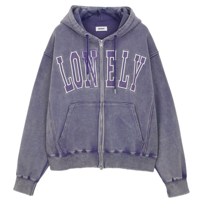 男女同款春季廓形连帽拉链卫衣