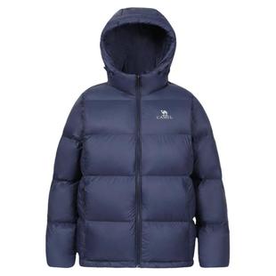 骆驼羽绒服2025秋冬季新款女装连帽加厚防寒保暖羽绒衣外套面包服