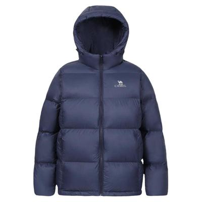 骆驼羽绒服女连帽加厚保暖面包服