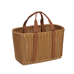 买菜篮子手提篮仿藤编菜蓝子野餐买菜用的买菜筐老式编织购物篮子