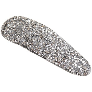 林周京同款发夹闪钻侧边女生气质刘海鸭嘴夹精致无痕半丸子头发卡