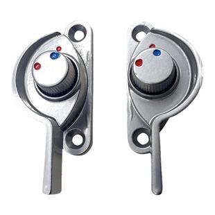 铝合金推拉窗户锁扣塑钢门窗防盗月牙锁移窗儿童推拉门锁卡扣锁