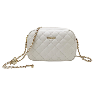 啄木鸟女包2026新款牛皮真皮轻便小金球菱格链条小香风手机包斜挎