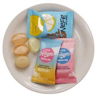 好邻居西柚味夹心果味硬糖柠檬味富含维生素C糖果喜糖儿童零食