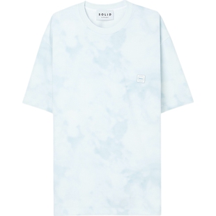 【38焕新周】SOLID HOMME男士宽松扎染刺绣棉质T恤