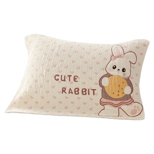 A类纯棉纱布枕巾柔软透气吸汗成人全棉枕头巾家用卡通四季款盖巾