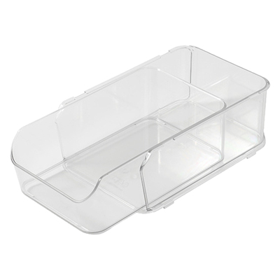 桌面可叠加透明抽屉式收纳盒透明