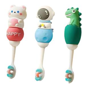 儿童牙刷婴幼儿护齿软细万根毛卡通小头短柄独立包装轻奢洗漱口杯