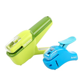 纵向书写 日本国誉无针订书机学生用手握式省力型无痕免钉订书器